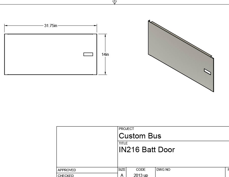 IN216 Battery Box Door